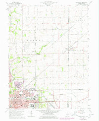 Danville NE Illinois Historical topographic map, 1:24000 scale, 7.5 X 7.5 Minute, Year 1966