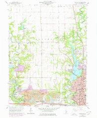 Danville NW Illinois Historical topographic map, 1:24000 scale, 7.5 X 7.5 Minute, Year 1966