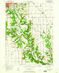 Danville SE Illinois Historical topographic map, 1:24000 scale, 7.5 X 7.5 Minute, Year 1950