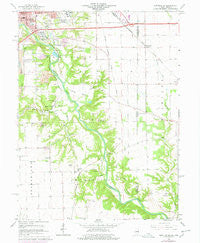 Danville SE Illinois Historical topographic map, 1:24000 scale, 7.5 X 7.5 Minute, Year 1966