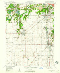Danville SW Illinois Historical topographic map, 1:24000 scale, 7.5 X 7.5 Minute, Year 1949