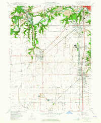 Danville SW Illinois Historical topographic map, 1:24000 scale, 7.5 X 7.5 Minute, Year 1949