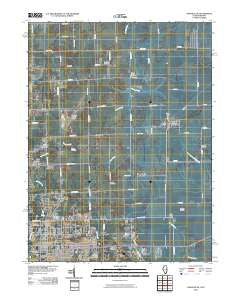 Danville NE Illinois Historical topographic map, 1:24000 scale, 7.5 X 7.5 Minute, Year 2010