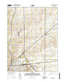 Danville NE Illinois Current topographic map, 1:24000 scale, 7.5 X 7.5 Minute, Year 2015