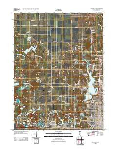 Danville NW Illinois Historical topographic map, 1:24000 scale, 7.5 X 7.5 Minute, Year 2012