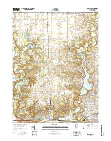 Danville NW Illinois Current topographic map, 1:24000 scale, 7.5 X 7.5 Minute, Year 2015