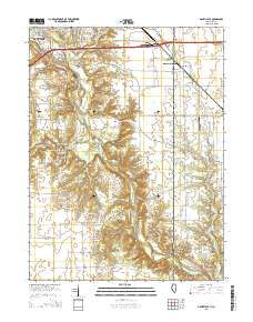 Danville SE Illinois Current topographic map, 1:24000 scale, 7.5 X 7.5 Minute, Year 2015
