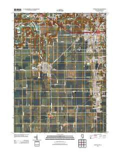 Danville SW Illinois Historical topographic map, 1:24000 scale, 7.5 X 7.5 Minute, Year 2012