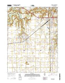 Danville SW Illinois Current topographic map, 1:24000 scale, 7.5 X 7.5 Minute, Year 2015
