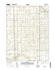 Darrow Illinois Current topographic map, 1:24000 scale, 7.5 X 7.5 Minute, Year 2015