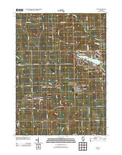 Davis Illinois Historical topographic map, 1:24000 scale, 7.5 X 7.5 Minute, Year 2012