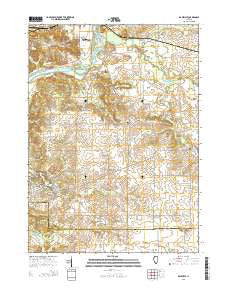 Daysville Illinois Current topographic map, 1:24000 scale, 7.5 X 7.5 Minute, Year 2015