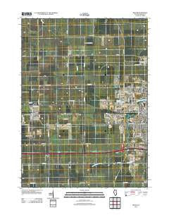 DeKalb Illinois Historical topographic map, 1:24000 scale, 7.5 X 7.5 Minute, Year 2012