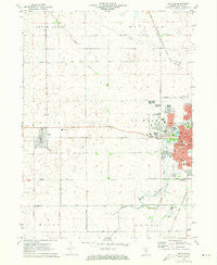 De Kalb Illinois Historical topographic map, 1:24000 scale, 7.5 X 7.5 Minute, Year 1971