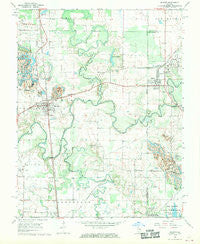 De Soto Illinois Historical topographic map, 1:24000 scale, 7.5 X 7.5 Minute, Year 1968