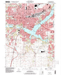Decatur Illinois Historical topographic map, 1:24000 scale, 7.5 X 7.5 Minute, Year 1998