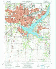 Decatur Illinois Historical topographic map, 1:24000 scale, 7.5 X 7.5 Minute, Year 1967