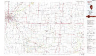 Decatur Illinois Historical topographic map, 1:100000 scale, 30 X 60 Minute, Year 1985