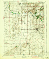 Delavan Illinois Historical topographic map, 1:62500 scale, 15 X 15 Minute, Year 1942