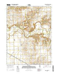 Delavan North Illinois Current topographic map, 1:24000 scale, 7.5 X 7.5 Minute, Year 2015