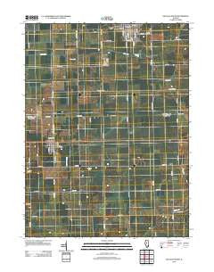 Delavan South Illinois Historical topographic map, 1:24000 scale, 7.5 X 7.5 Minute, Year 2012