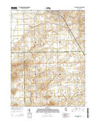 Delavan South Illinois Current topographic map, 1:24000 scale, 7.5 X 7.5 Minute, Year 2015