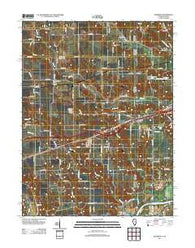 Dennison Illinois Historical topographic map, 1:24000 scale, 7.5 X 7.5 Minute, Year 2012