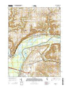 Depue Illinois Current topographic map, 1:24000 scale, 7.5 X 7.5 Minute, Year 2015