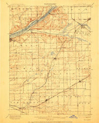 Des Plaines Illinois Historical topographic map, 1:62500 scale, 15 X 15 Minute, Year 1901