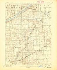 Des Plaines Illinois Historical topographic map, 1:62500 scale, 15 X 15 Minute, Year 1894