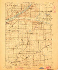 Des Plaines Illinois Historical topographic map, 1:62500 scale, 15 X 15 Minute, Year 1900
