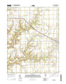 Dieterich Illinois Current topographic map, 1:24000 scale, 7.5 X 7.5 Minute, Year 2015