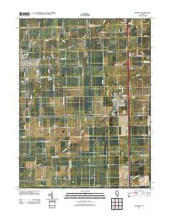 Divernon Illinois Historical topographic map, 1:24000 scale, 7.5 X 7.5 Minute, Year 2012