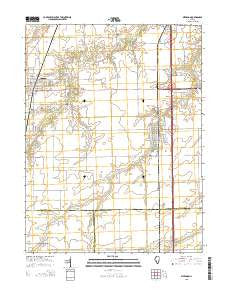 Divernon Illinois Current topographic map, 1:24000 scale, 7.5 X 7.5 Minute, Year 2015
