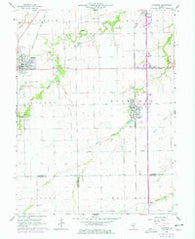 Divernon Illinois Historical topographic map, 1:24000 scale, 7.5 X 7.5 Minute, Year 1965