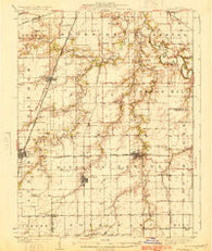 Divernon Illinois Historical topographic map, 1:62500 scale, 15 X 15 Minute, Year 1924