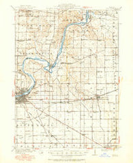 Dixon Illinois Historical topographic map, 1:62500 scale, 15 X 15 Minute, Year 1918