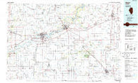 Dixon Illinois Historical topographic map, 1:100000 scale, 30 X 60 Minute, Year 1985