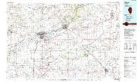 Dixon Illinois Historical topographic map, 1:100000 scale, 30 X 60 Minute, Year 1985