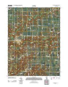Doddsville Illinois Historical topographic map, 1:24000 scale, 7.5 X 7.5 Minute, Year 2012