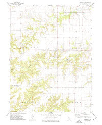 Doddsville Illinois Historical topographic map, 1:24000 scale, 7.5 X 7.5 Minute, Year 1974