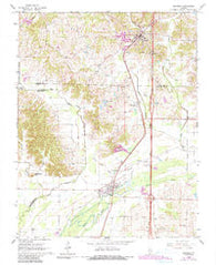 Dongola Illinois Historical topographic map, 1:24000 scale, 7.5 X 7.5 Minute, Year 1966