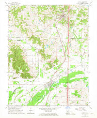 Dongola Illinois Historical topographic map, 1:24000 scale, 7.5 X 7.5 Minute, Year 1966