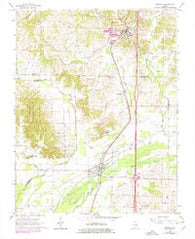 Dongola Illinois Historical topographic map, 1:24000 scale, 7.5 X 7.5 Minute, Year 1966