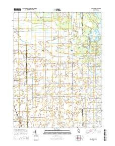 Donovan Illinois Current topographic map, 1:24000 scale, 7.5 X 7.5 Minute, Year 2015