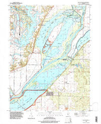 Duck Island Illinois Historical topographic map, 1:24000 scale, 7.5 X 7.5 Minute, Year 1996
