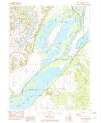 Duck Island Illinois Historical topographic map, 1:24000 scale, 7.5 X 7.5 Minute, Year 1982