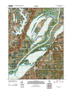 Duck Island Illinois Historical topographic map, 1:24000 scale, 7.5 X 7.5 Minute, Year 2012