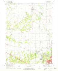 Dunlap Illinois Historical topographic map, 1:24000 scale, 7.5 X 7.5 Minute, Year 1971