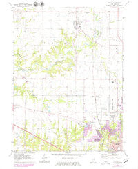 Dunlap Illinois Historical topographic map, 1:24000 scale, 7.5 X 7.5 Minute, Year 1971
